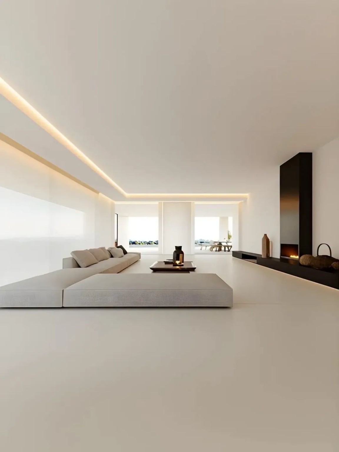 Open plan living interior